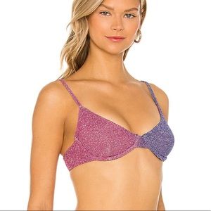NWT Beach Riot Camilla Bikini Top